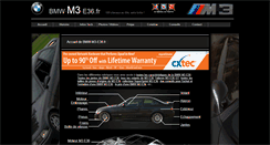 Desktop Screenshot of bmw-m3-e36.fr